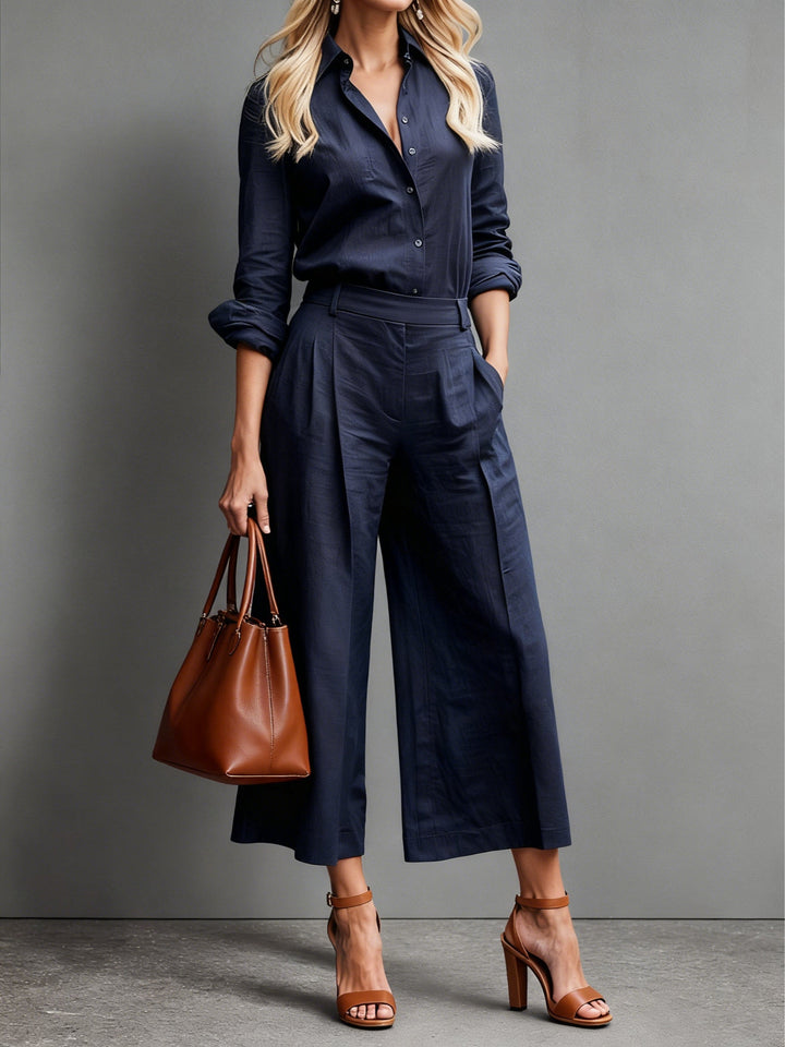 Noor™ || Losvallende set met broek