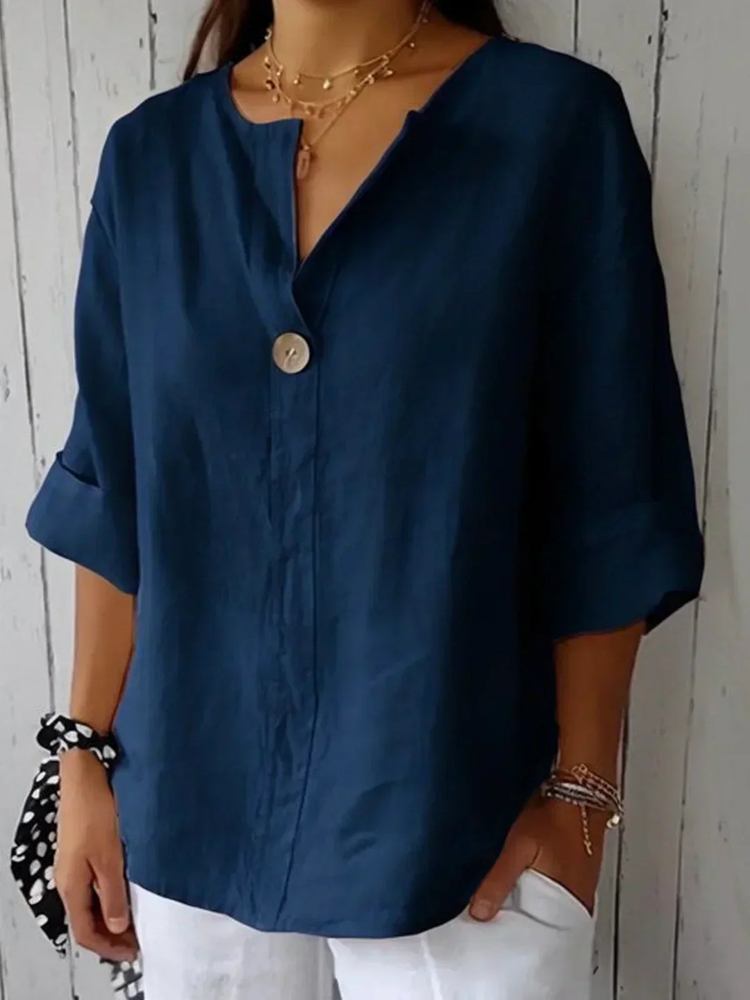 Luna - Casual V-Hals Blouse
