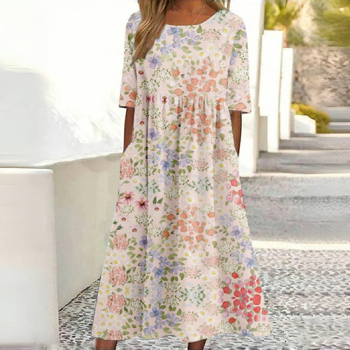 Novelle™ - Casual Jurk Met Bloemenpatroon