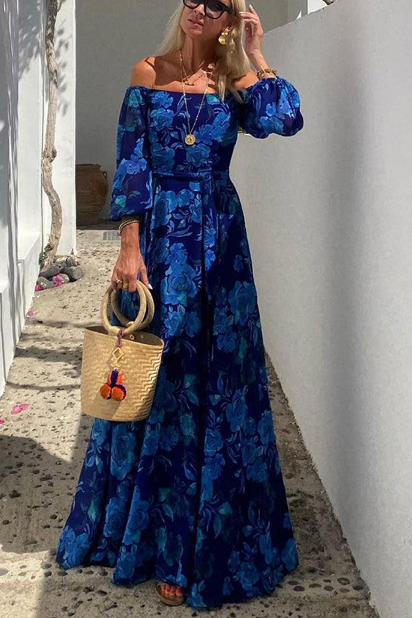 Yara™ | Romantische Bloemen Maxi-jurk