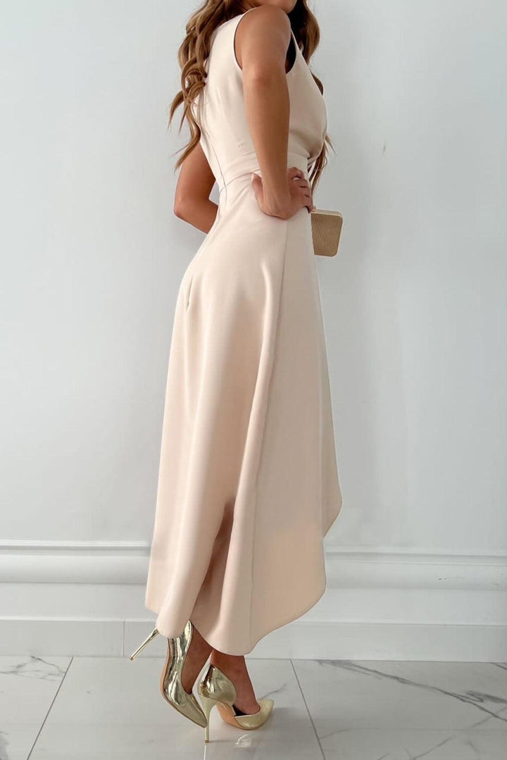 Rosamund | Jurk met Roze Patroon