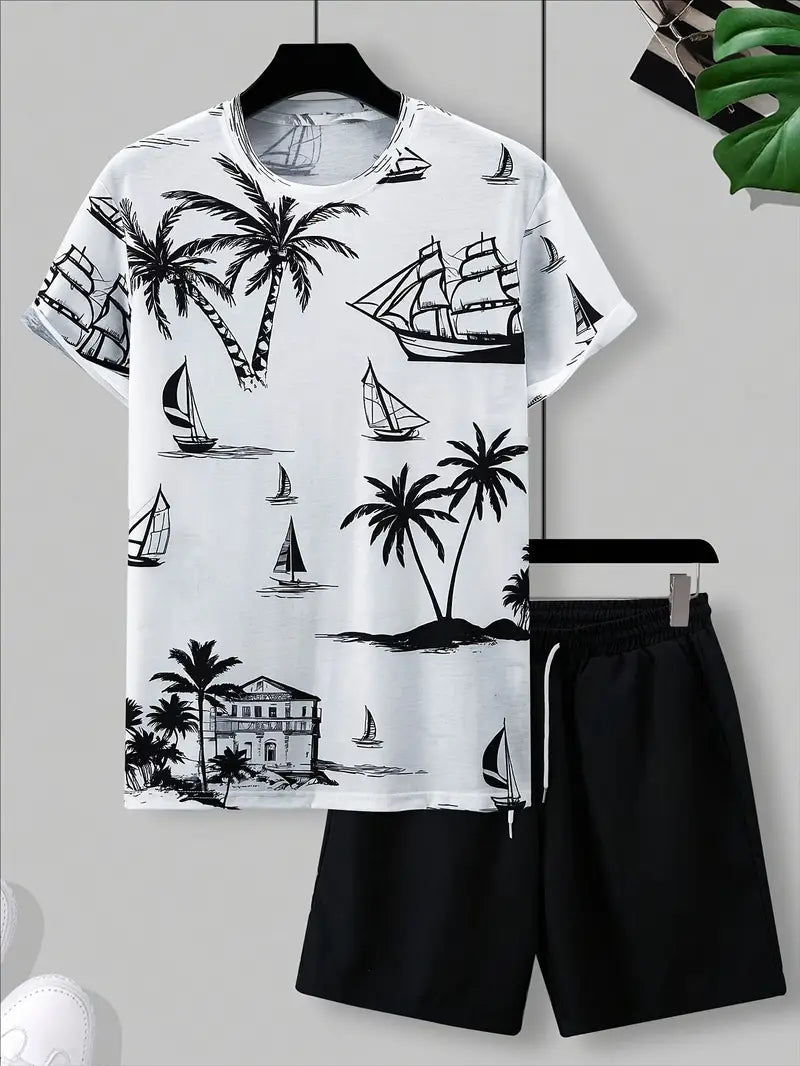 Mees™ - Elegante zomerse tweedelige bedrukte set