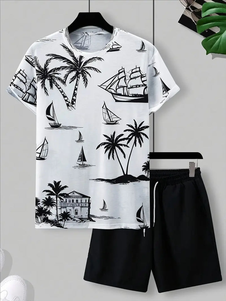 Mees™ - Elegante zomerse tweedelige bedrukte set