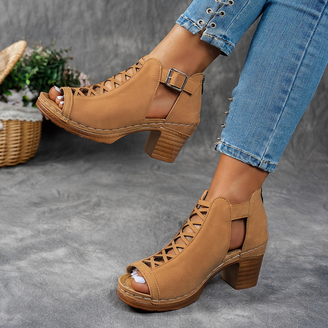 Nessa | Lattice-Heel Sandalen