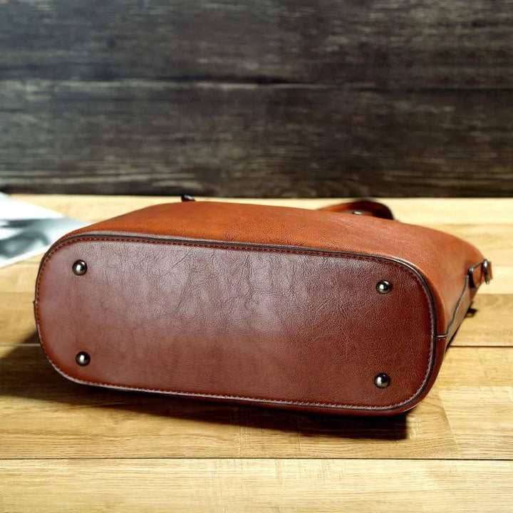 Nicole - Vintage Leren Schoudertas