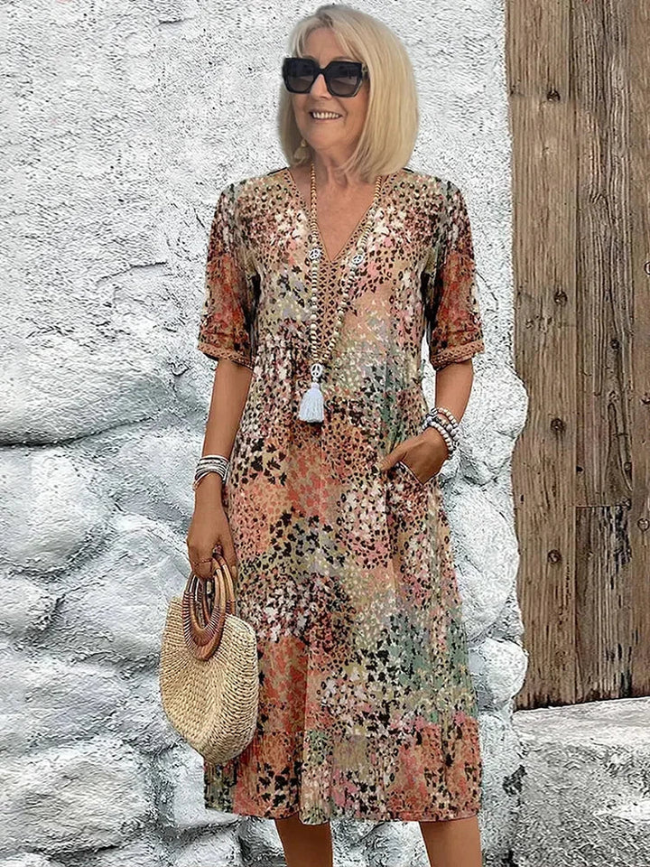 Maya™ Vibrant Midi Jurk