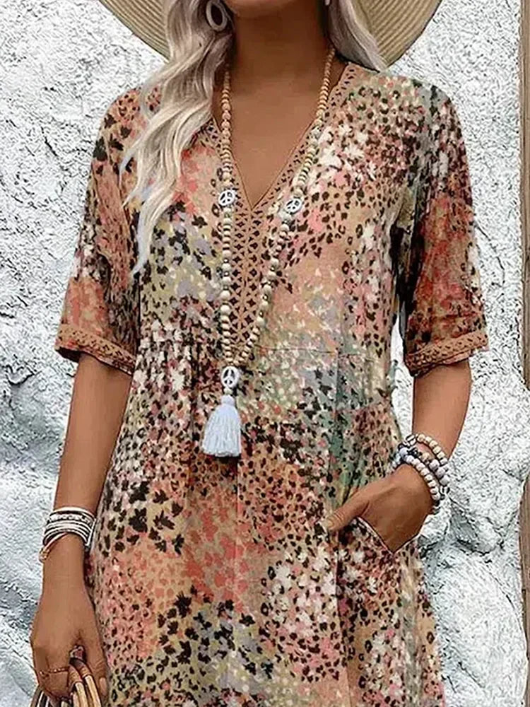 Maya™ Vibrant Midi Jurk