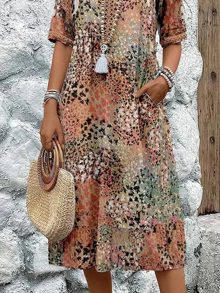 Maya™ Vibrant Midi Jurk