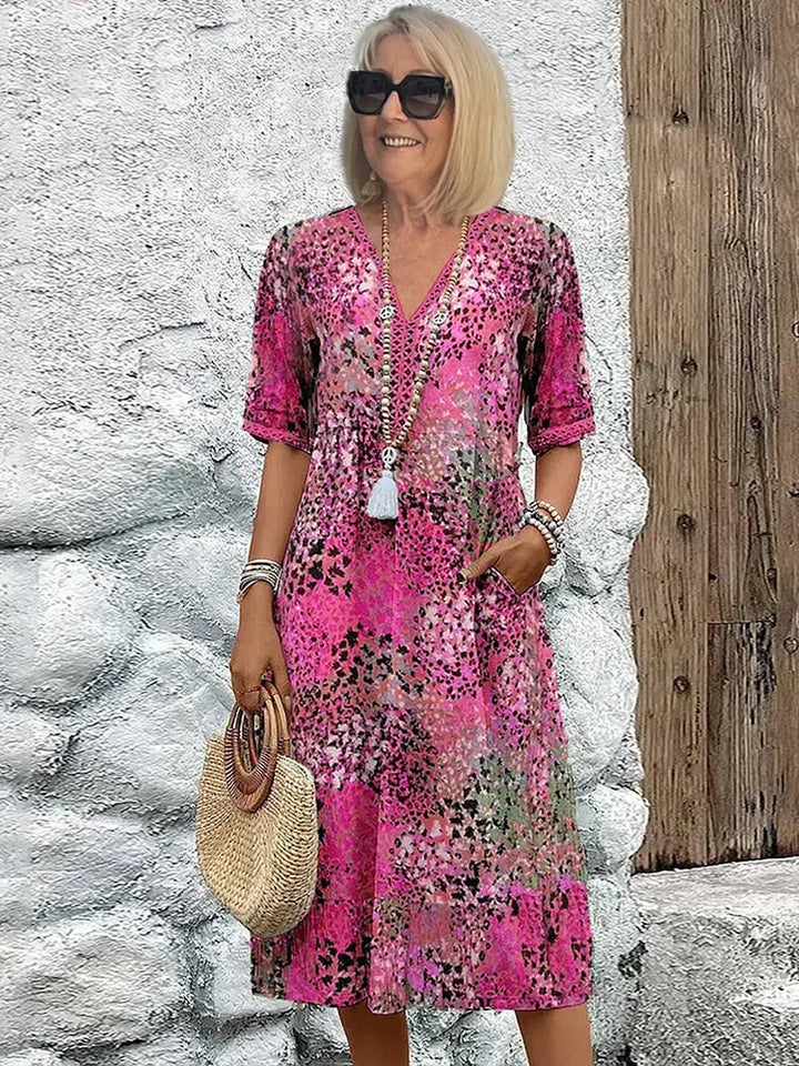 Maya™ Vibrant Midi Jurk