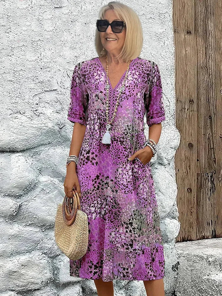 Maya™ Vibrant Midi Jurk