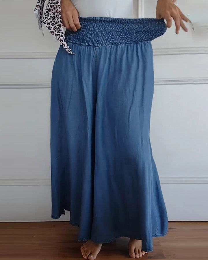 Jasper | Vloeiende Smocked Taille Broek