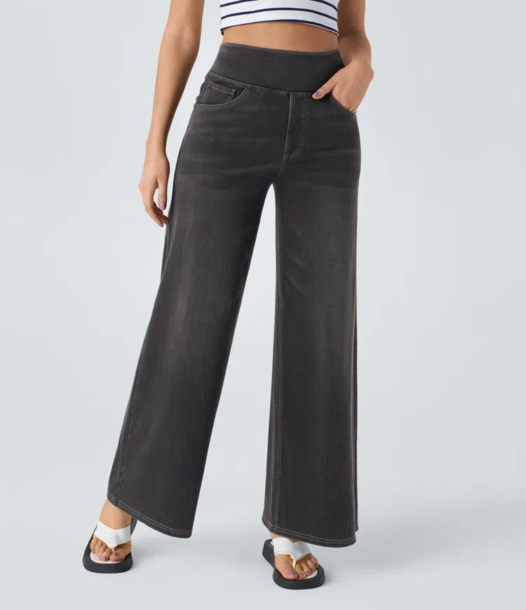 Solène - Relaxed Fit Wijde Jeans