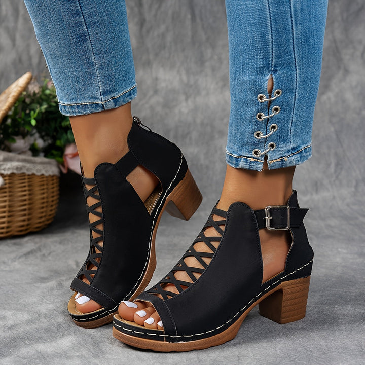 Nessa | Lattice-Heel Sandalen