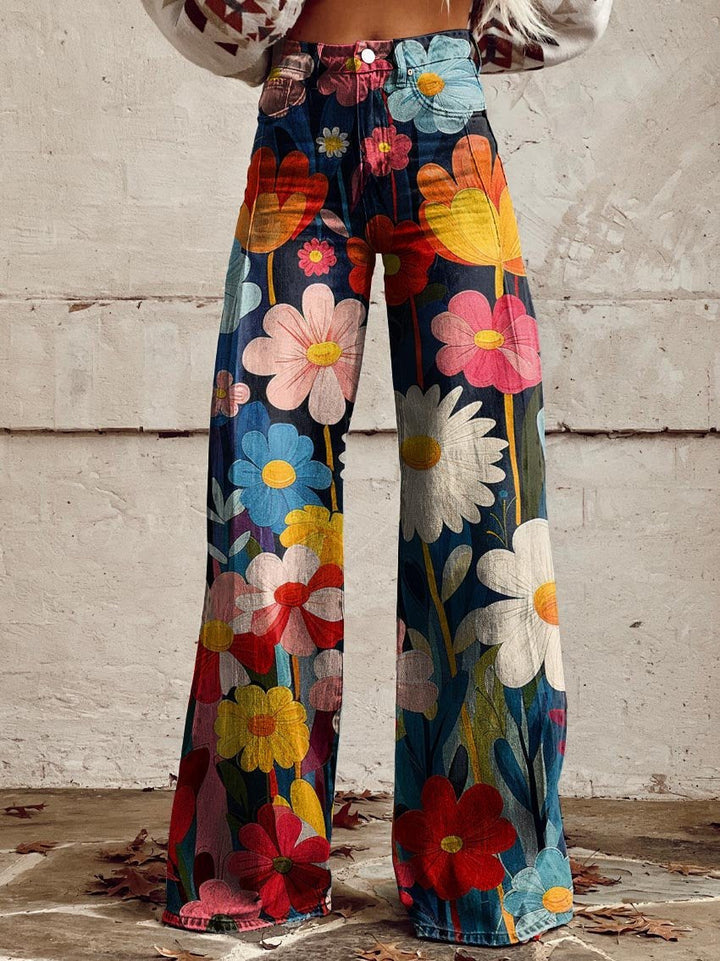 LÉNA | Elegante en Moderne Bloemenbroek
