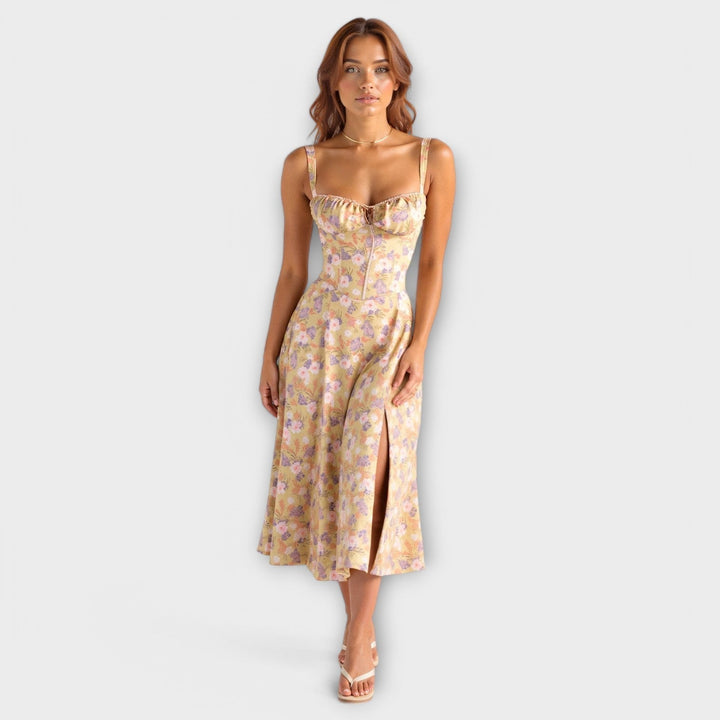 Mia™ | Midi-jurk met corset