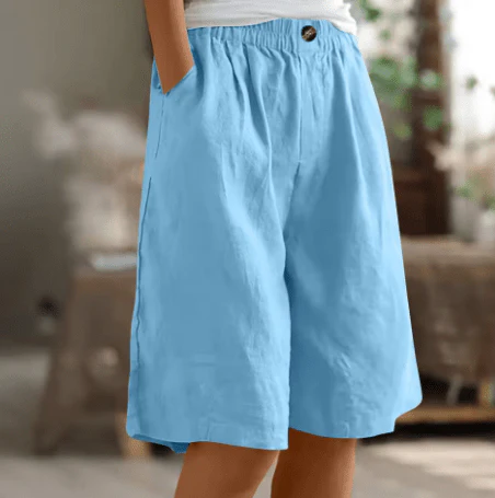 Cecilia™ - Linnen short met een losse pasvorm